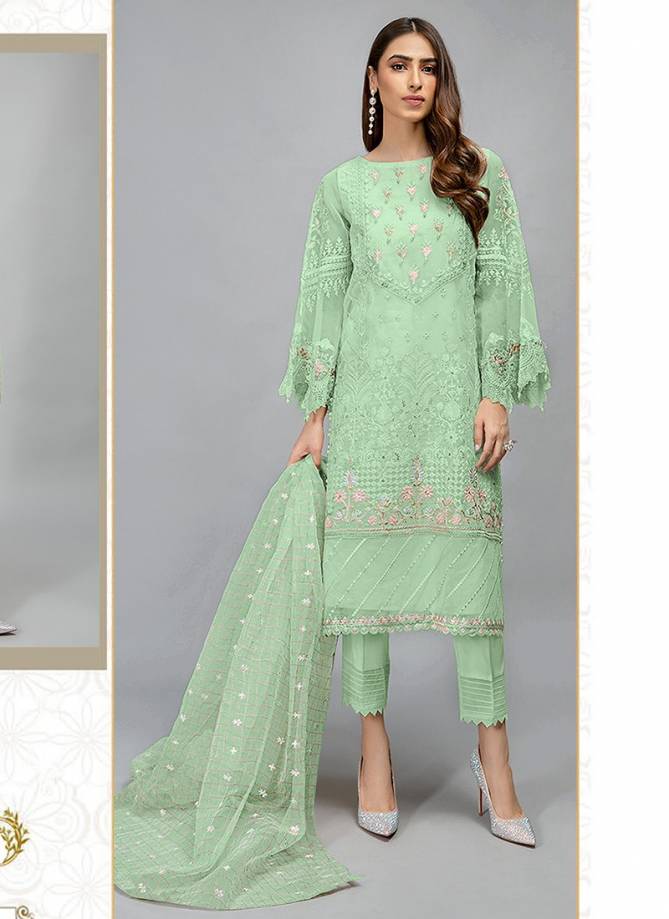 Latest Fancy Designer Stylish Festive Wear Heavy Organza With Embroidery Work Pakistani Salwar Suit Collection
